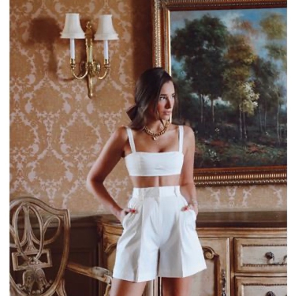Danielle Bernstein Poplin Shorts size 6